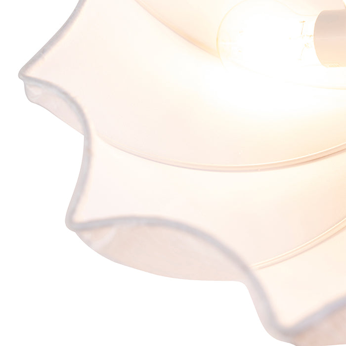 QAZQA Plafondlamp plu - Wit - Design - D 520mm