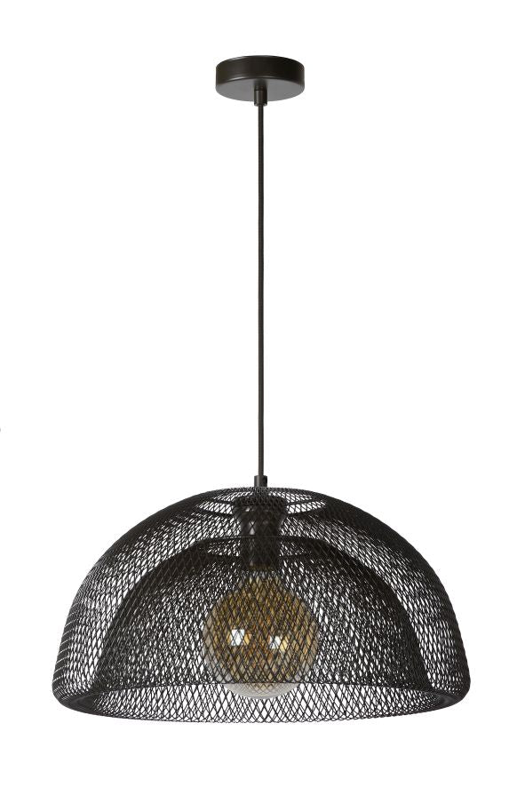 Lucide MESH Hanglamp 1xE27 - Zwart