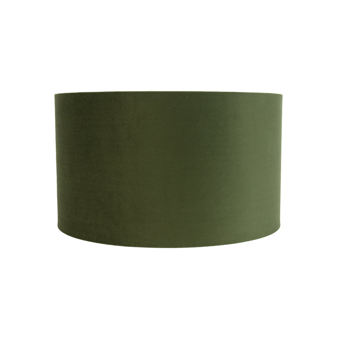 QAZQA Velours lampenkap groen 35|35|20 met gouden binnenkant
