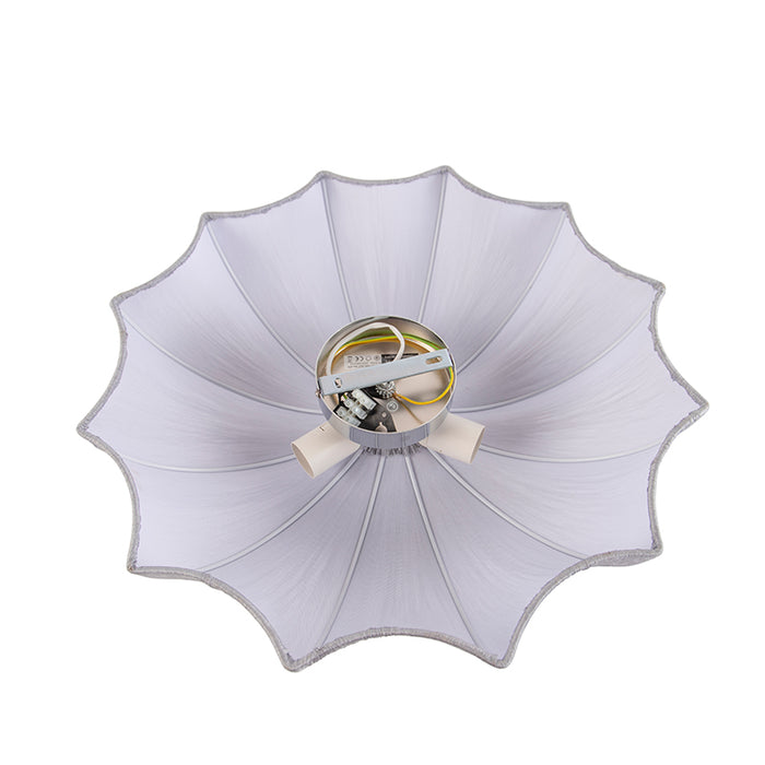 QAZQA Plafondlamp plu - Grijs - Design - D 520mm