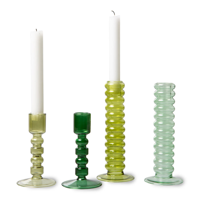 HKliving The Emeralds Kandelaar - Maat L - lime green