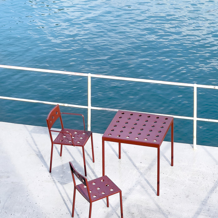 HAY Balcony Eettafel 75 x 76 cm - Iron red