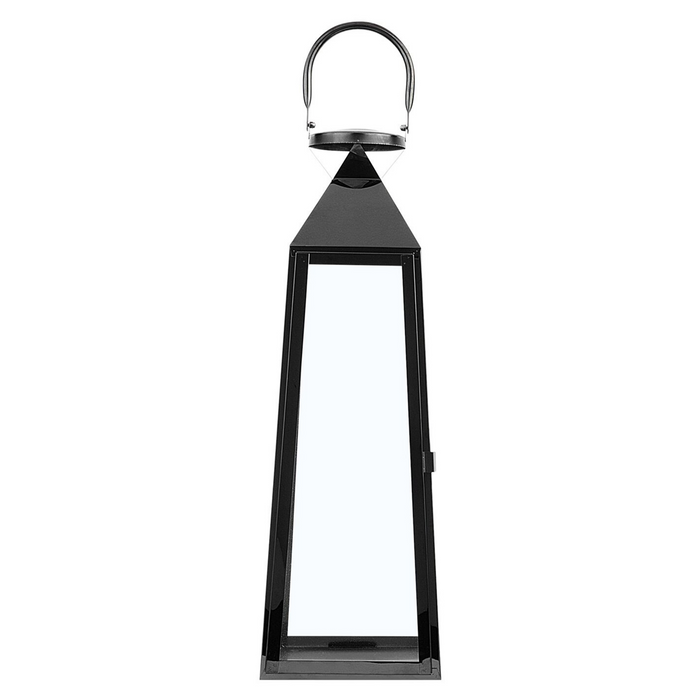 Beliani - CRETE S - Lantaarn - Zwart - RVS