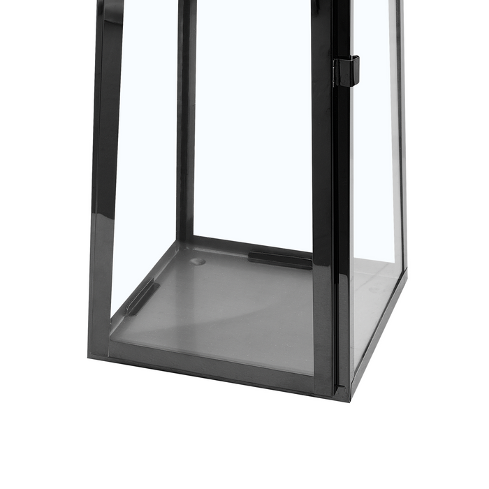 Beliani - CRETE S - Lantaarn - Zwart - RVS