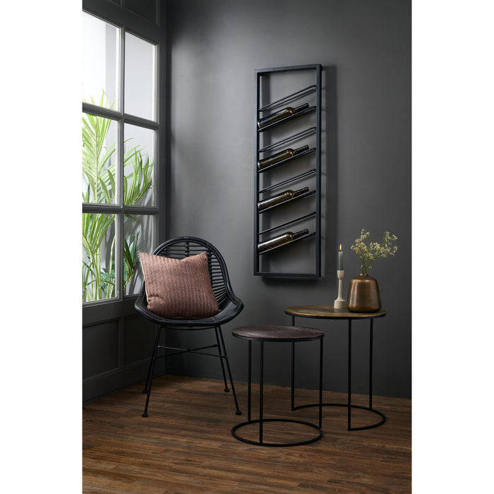 Light & Living Wijnrek Amore - Zwart - 8 Flessen