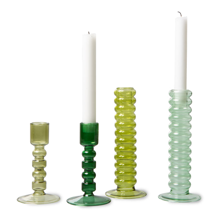 HKliving The Emeralds Kandelaar - Maat M - forest green