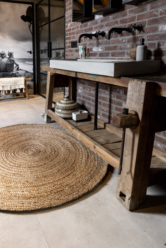 Eva Interior rond Jute Vloerkleed Naturel
