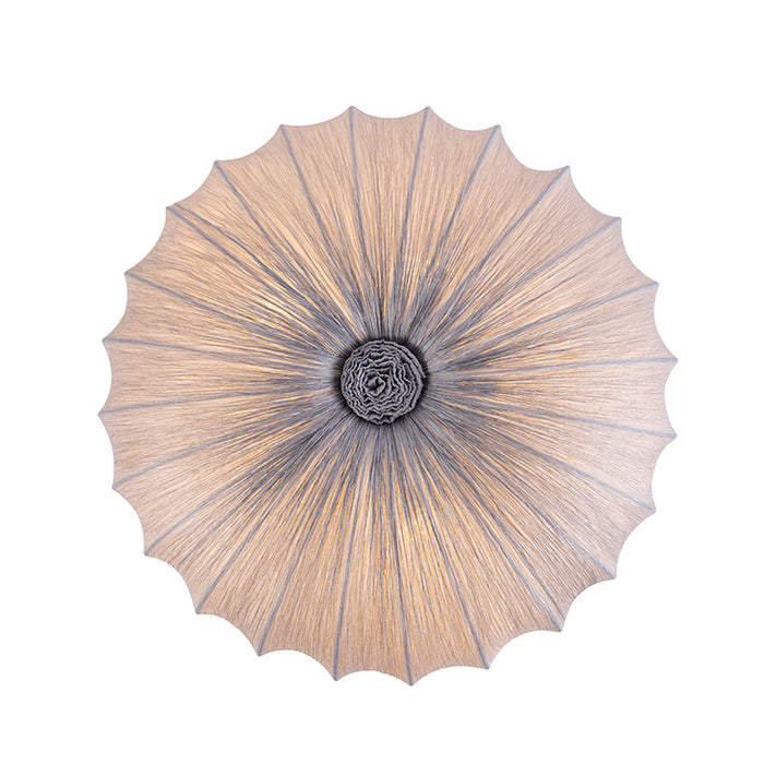 QAZQA Plafondlamp plu - Grijs - Design - D 600mm