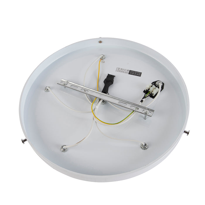 QAZQA Plafondlamp plu - Grijs - Design - D 600mm