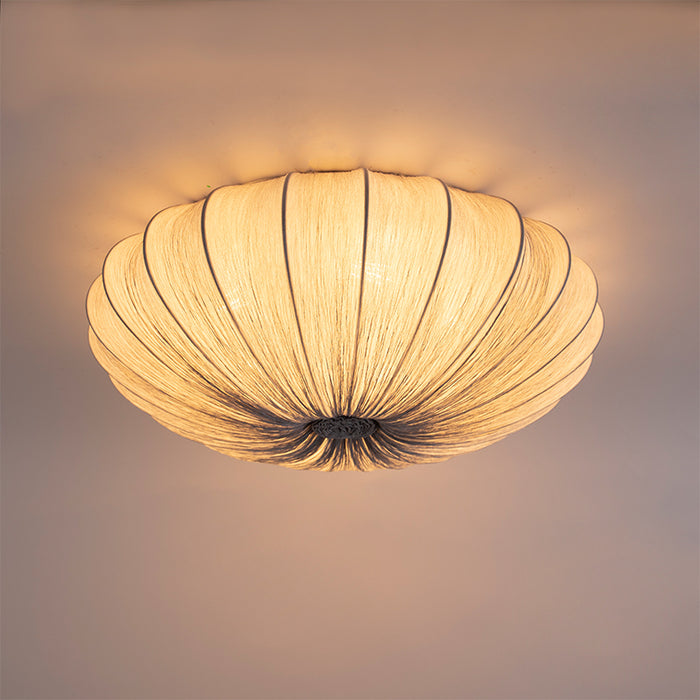 QAZQA Plafondlamp plu - Grijs - Design - D 600mm