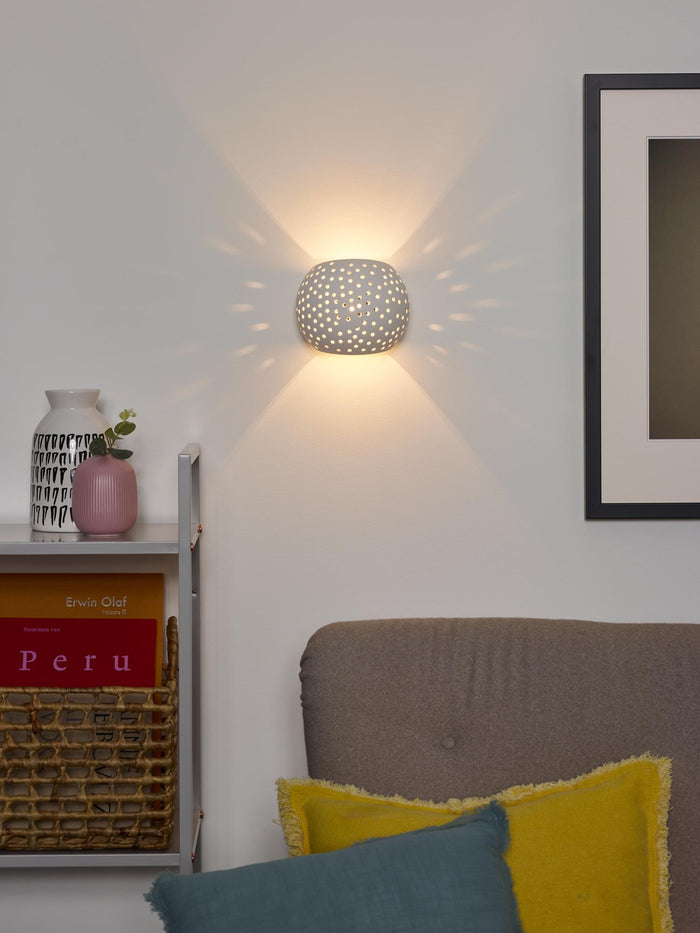 Lucide GIPSY Wandlamp - Wit