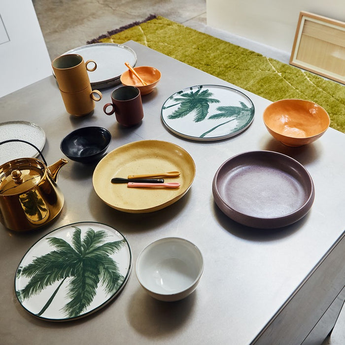 HKliving Bold & Basic Bord Ø 21,5 cm - Set van 2