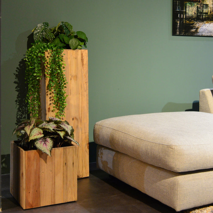 Luca Lifestyle Marrone Cube Bloempot L