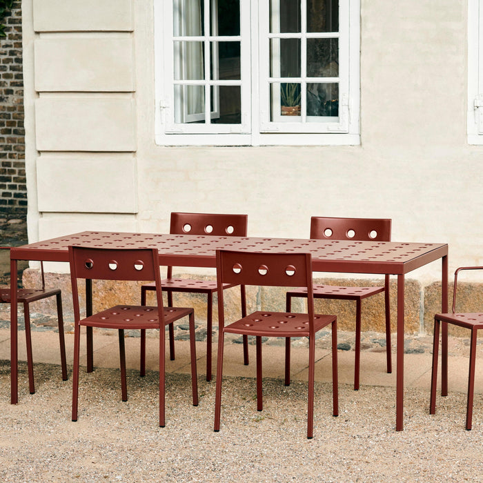 HAY Balcony Eettafel 190 x 87 cm - Iron red
