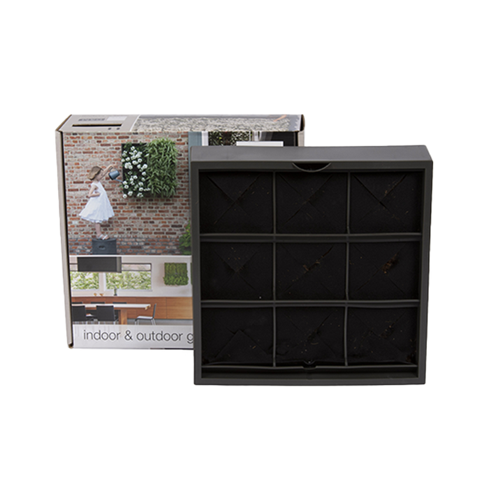 D&M KAROO verticale tuin met potgrond - grijs