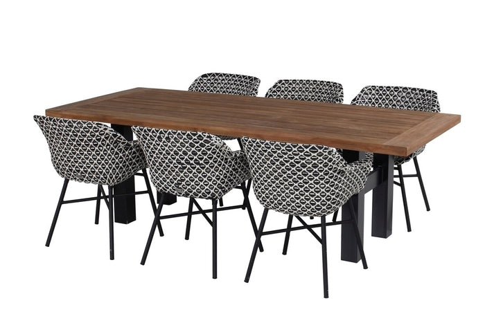 Hartman Delphine Diningstoel - Zwart/wit