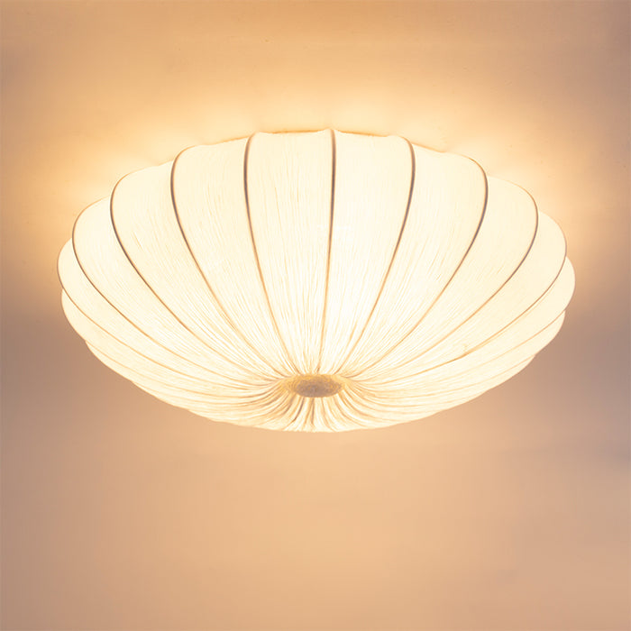 QAZQA Plafondlamp plu - Wit - Design - D 600mm