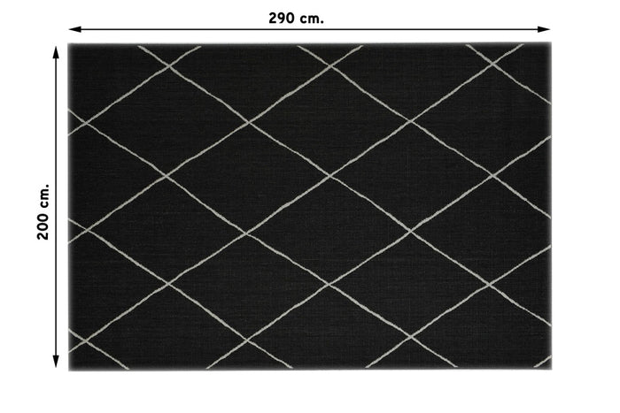 Garden Impressions Buitenkleed Diamonds bruin 200x290 cm