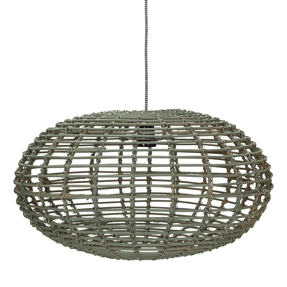 Kidsdepot Pumpkin Hanglamp Rotan ¯ 45 cm x h 27 cm - Groen