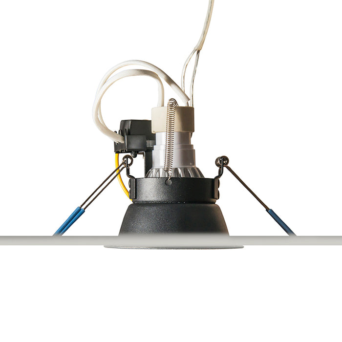 QAZQA Moderne smart inbouwspot zwart incl. WiFi GU10 - Dept