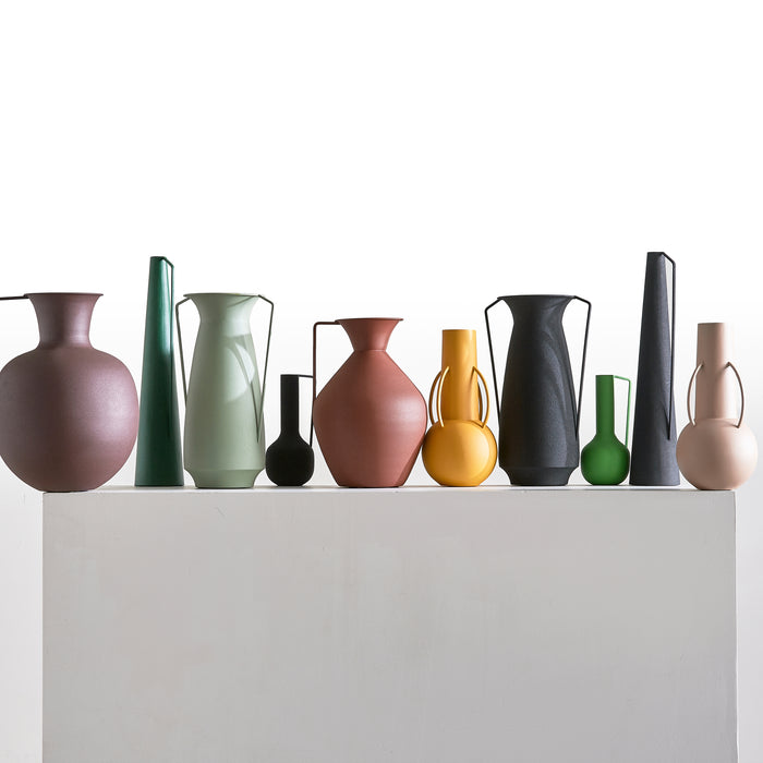 POLSPOTTEN Roman Vaas Set van 4 - Groen