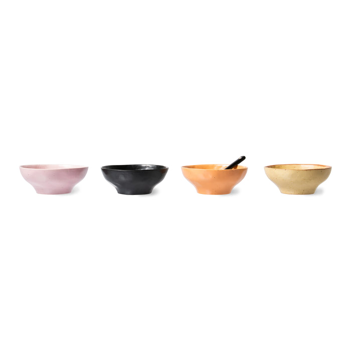 HKliving Bold & Basic Kom Ø 12,5 cm - Set van 4
