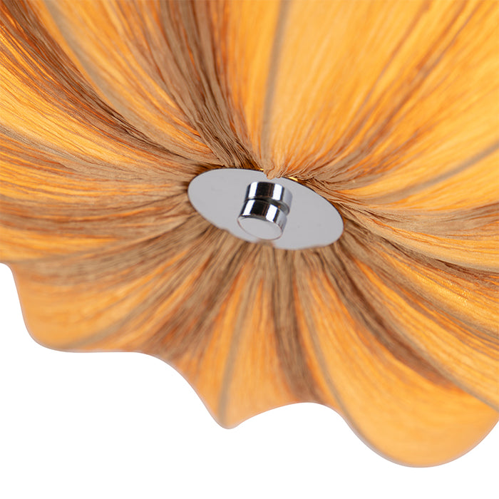 QAZQA Plafondlamp plu - Beige - Design - D 520mm