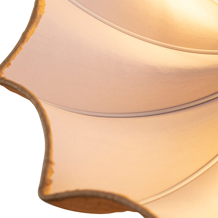 QAZQA Plafondlamp plu - Beige - Design - D 520mm