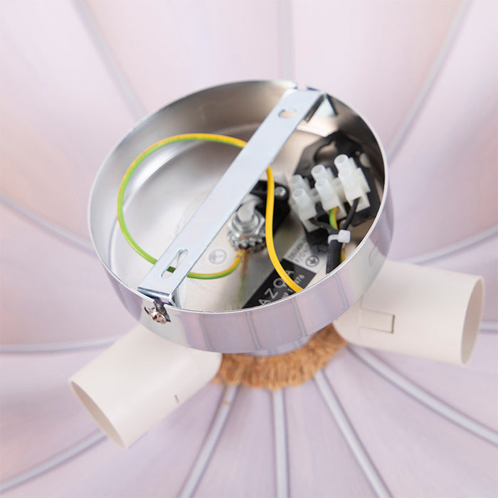 QAZQA Plafondlamp plu - Beige - Design - D 520mm