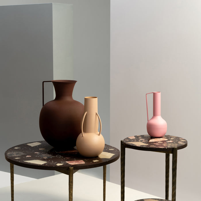 POLSPOTTEN Roman Vaas Set van 3 - Bruin