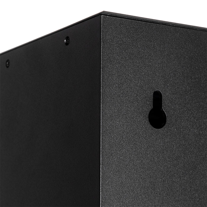 QAZQA Buiten wandlamp zwart met dimlicht en sensor op solar -