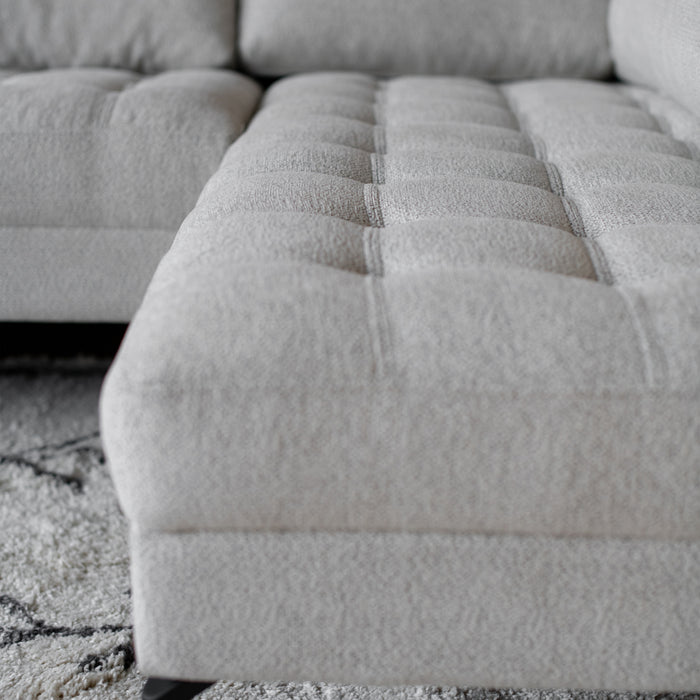 MOOS River Hoekbank Grijs / Ecru Rechts