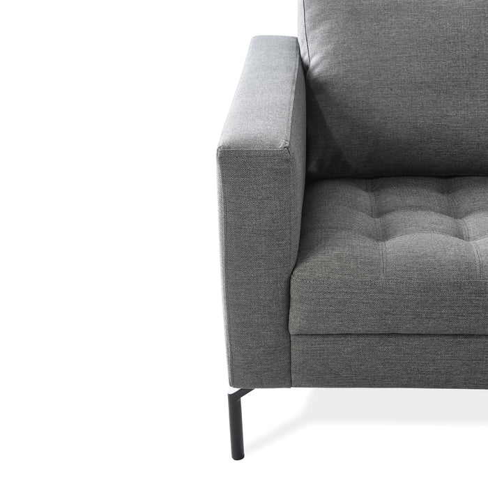 MOOS River Hoekbank Rechts - Donkergrijs