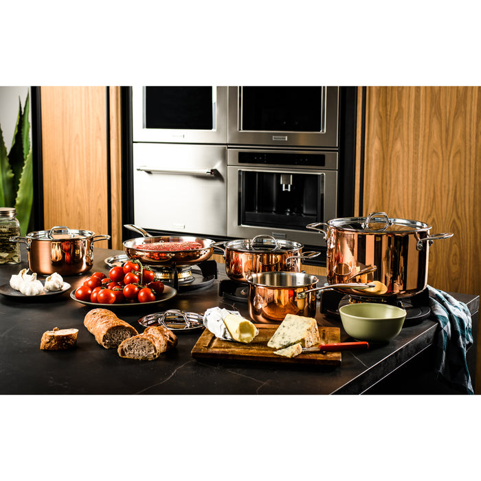 DUCQ 6 delige koperen pannenset  (inductie)