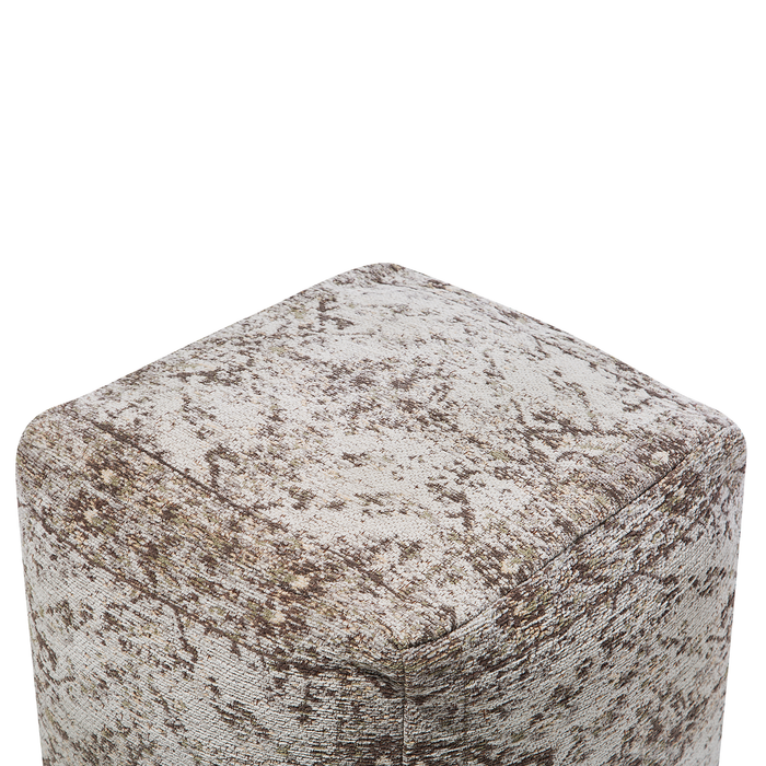 Beliani - MEERUT - Poef - Taupe - 42 cm - Katoen