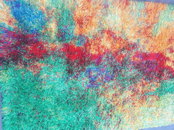 Reliving Prachtig Retro Vloerkleed 70'S Stijl Kleed