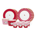 Pip Studio Love Birds Dinner Serviesset 24-delig - Rood/Roze