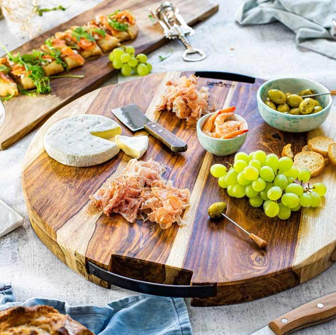 Bowls and Dishes Pure Rose Wood Serveerplank Ø 39 cm