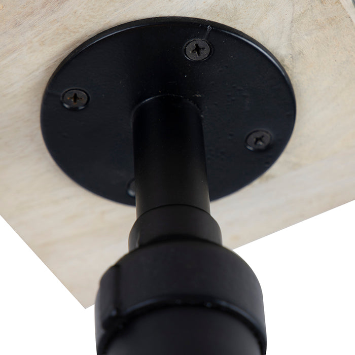 QAZQA Plafondlamp tubs cl - Zwart - Industrieel - L 140mm