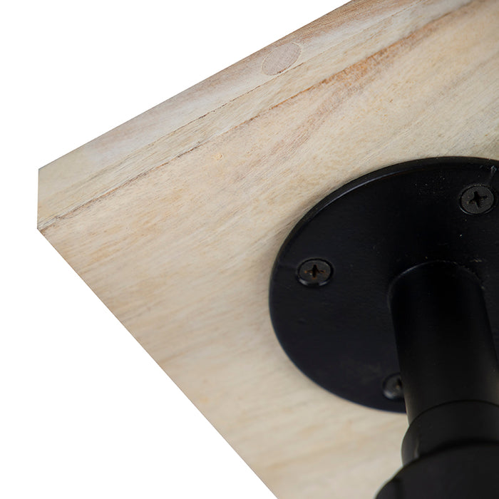 QAZQA Plafondlamp tubs cl - Zwart - Industrieel - L 140mm