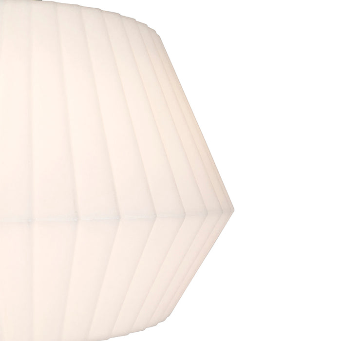 QAZQA Design buiten vloerlamp zwart met witte kap IP44 - Robbert