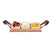 Bowls and Dishes Puur Hout Serveerplank 3-vaks 30 x 19,5 cm - Wit