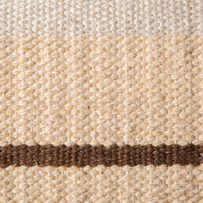 HKliving Hand Woven Wool Sierkussen - brown