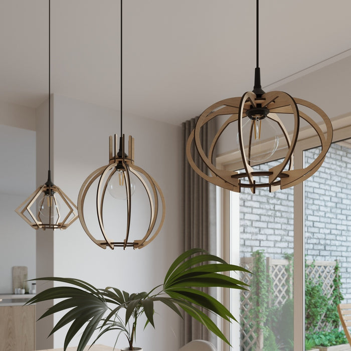 Sollux Hanglamp Pompelmo Ø 30 cm hout