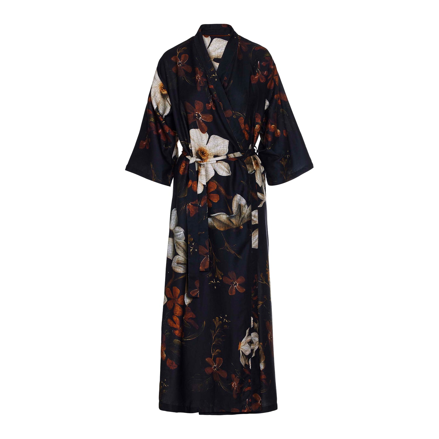 Essenza Jula Daffodils Reunited Kimono S - Zwart