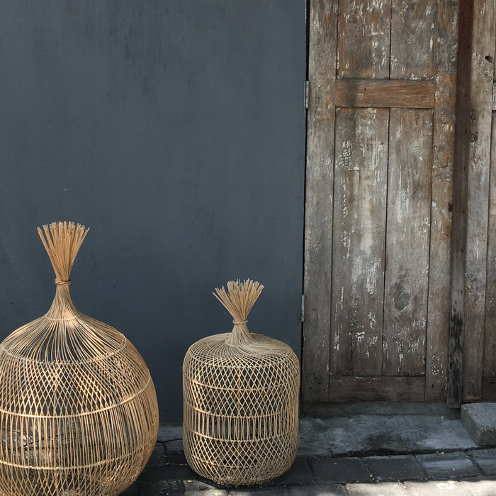 The Dumpling Floor Lamp - Pendant - Natural - S