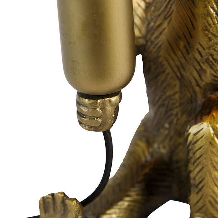 QAZQA Tafellamp animal-tl - Goud|messing - Landelijk - L 235mm