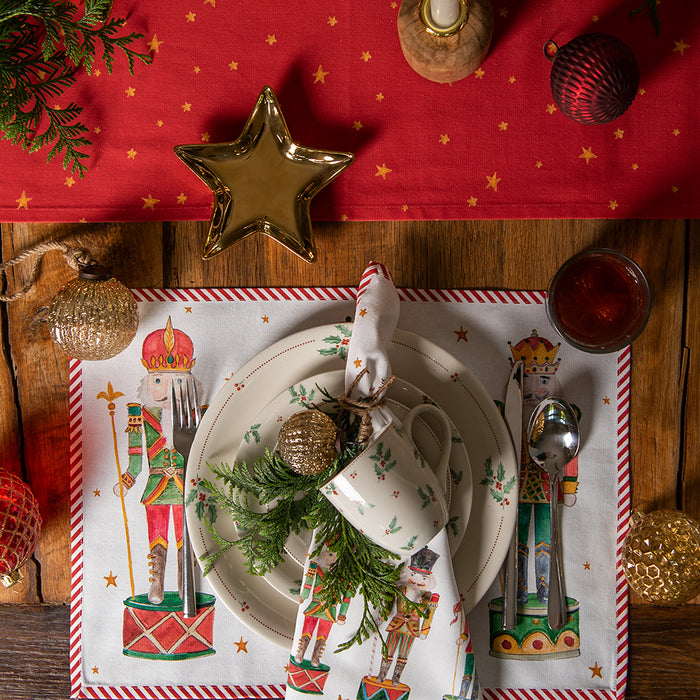 Clayre & Eef Kerstbal Set van 4  Ø 8 cm Goudkleurig Glas Rond