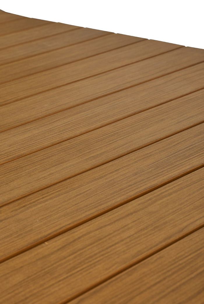 Lisomme Stef tuintafel bruin - verlengbaar - 205 x 100 cm