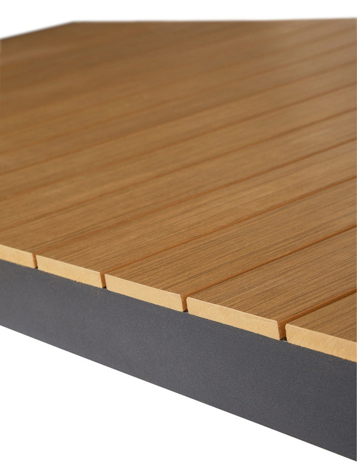 Lisomme Stef tuintafel bruin - verlengbaar - 205 x 100 cm